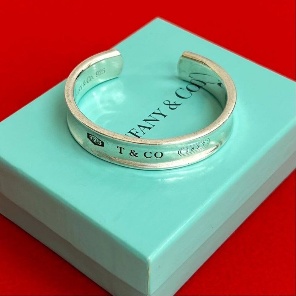 Tiffany & Co 1837 Narrow Bangle Silver 925 Bracelet